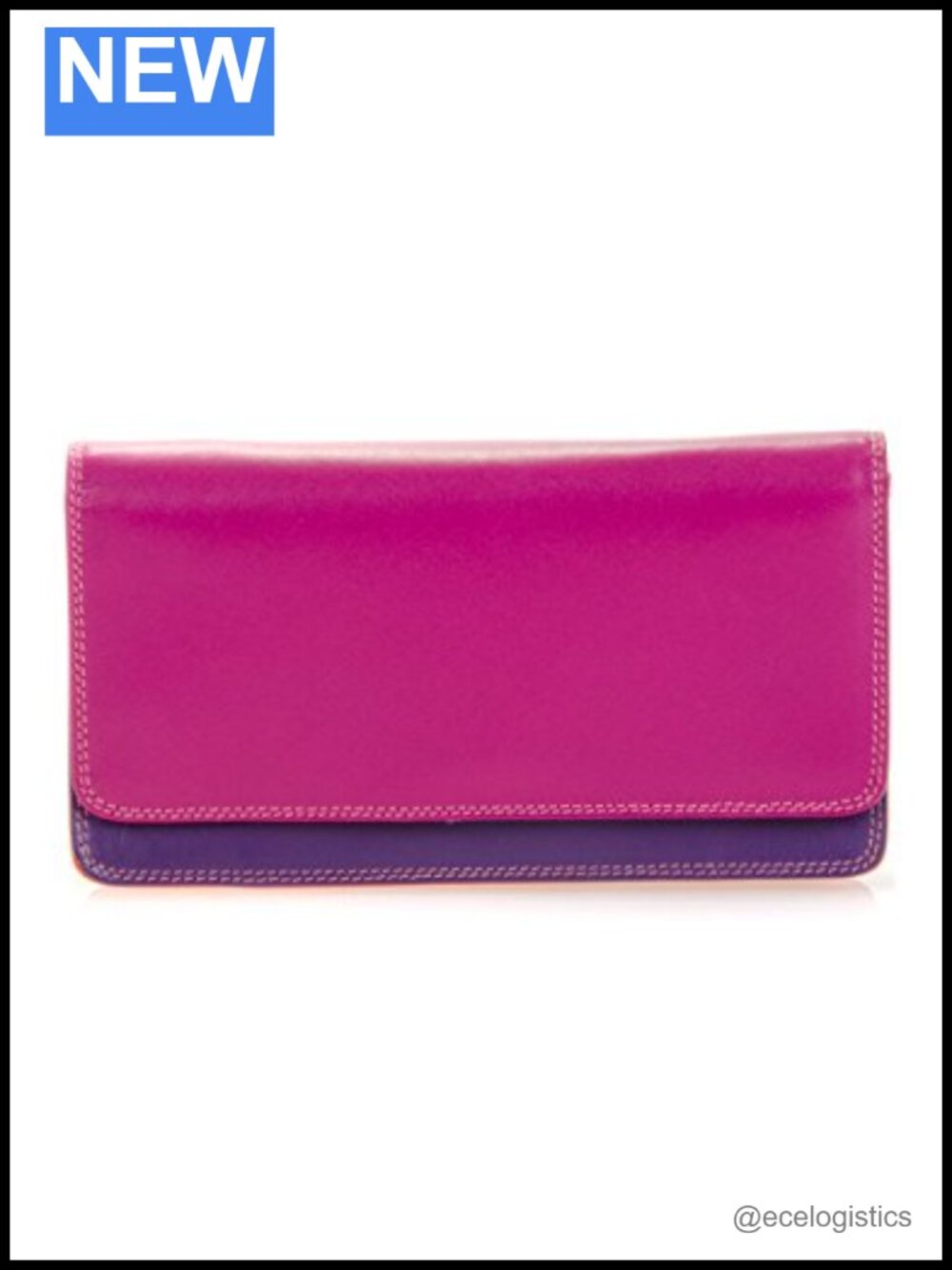 Top-Grain Nappa Leather Wallet | 10 Card Slots | ID Window & Coin Pocket | Slim